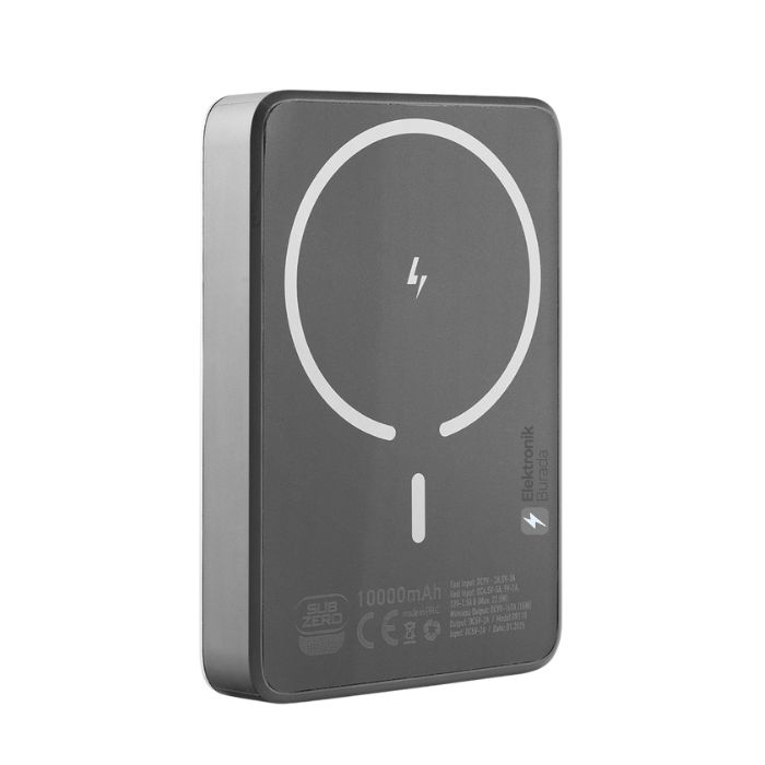 Subzero PR110 10.000 mAh Magsafe Uyumlu Kablosuz & 22.5W Hızlı Powerbank